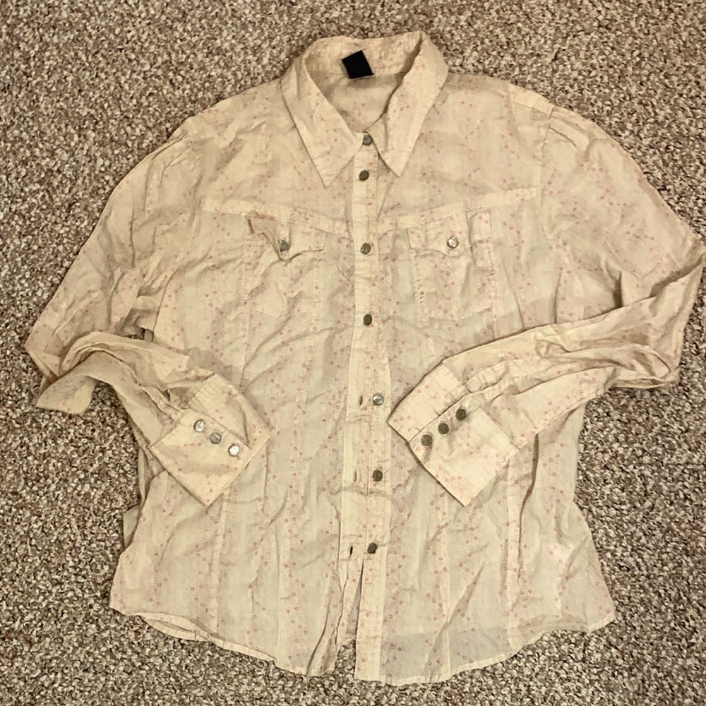 GAP Cream Button Down Shirt